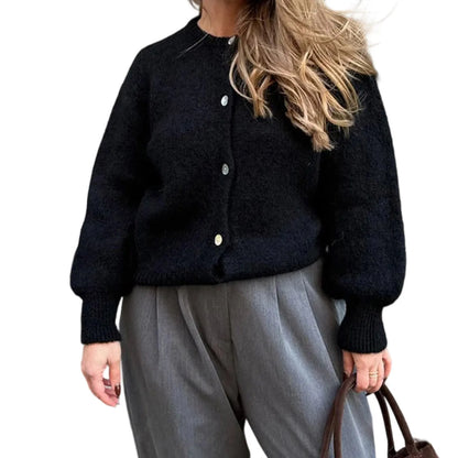 Gebreid Vest Lange Mouw