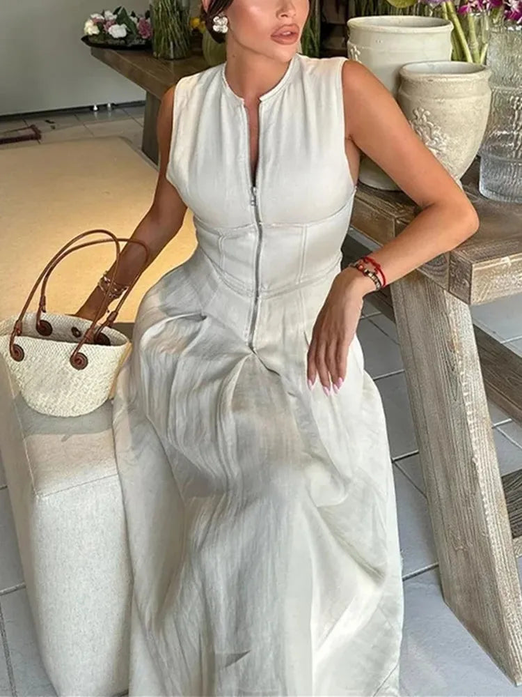 Serena Luxe Jurk Met Rits