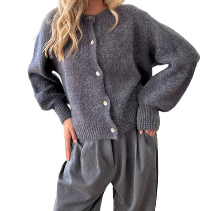 Gebreid Vest Lange Mouw